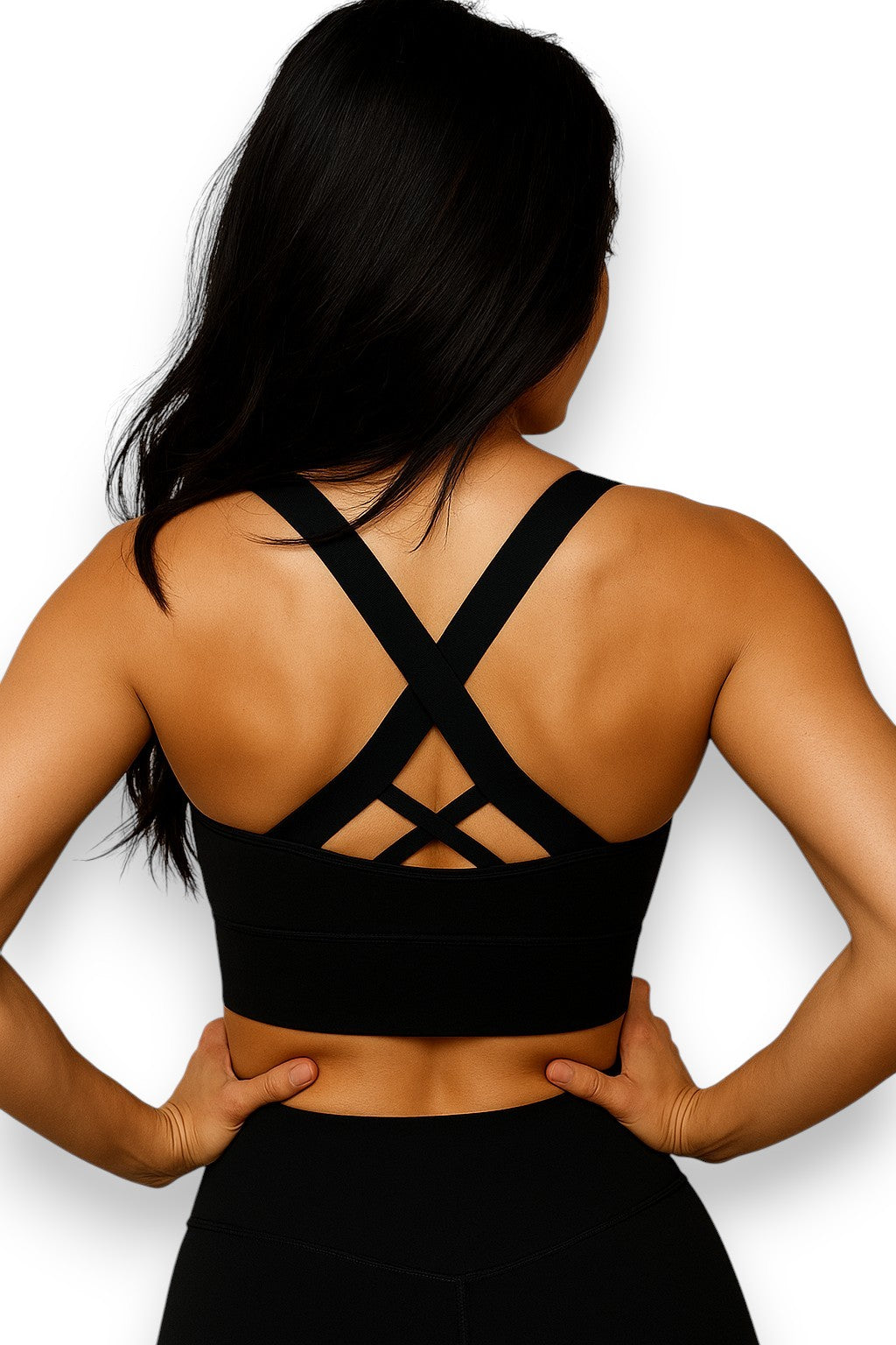 Criss-Cross Back Seamless Sports Bra – Multiple Colors