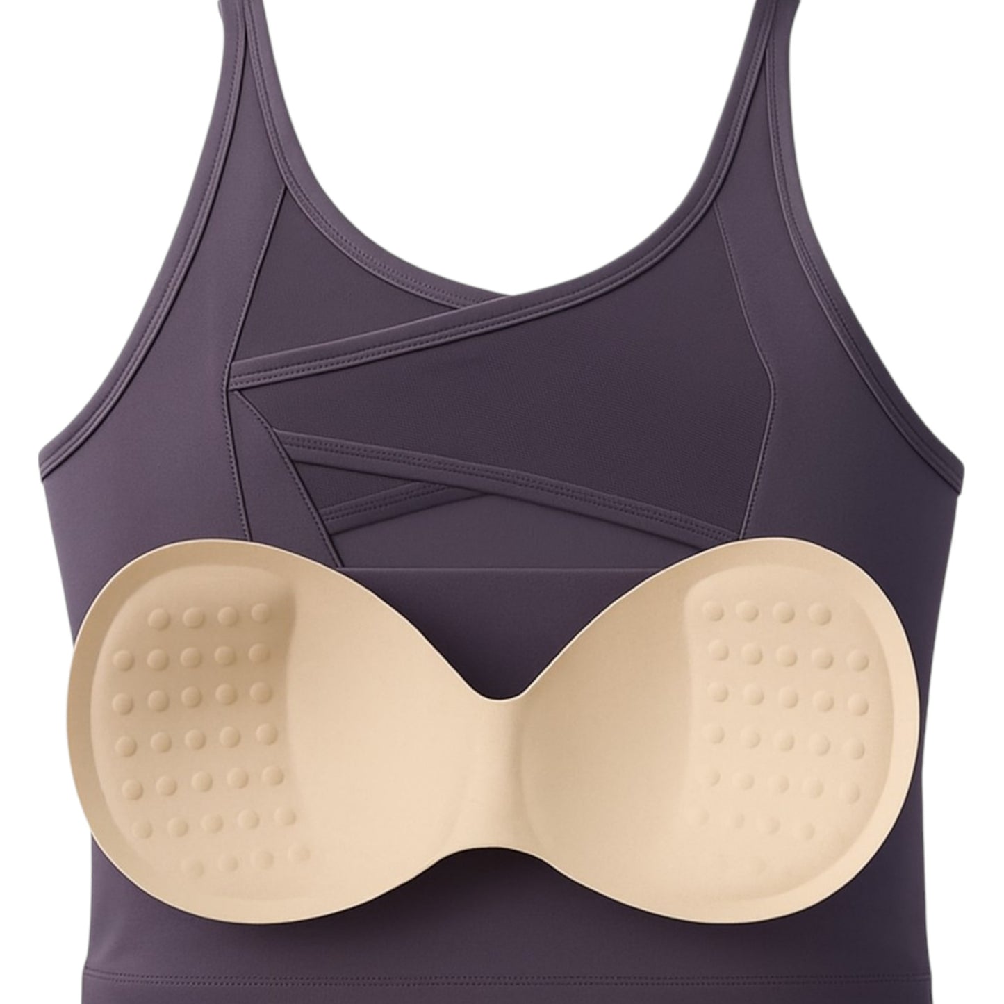Conjunto deportivo de 2 piezas: sujetador deportivo de malla cruzada y pantalones cortos de ciclista de cintura alta, bolsillos laterales, para yoga, entrenamiento y carrera.